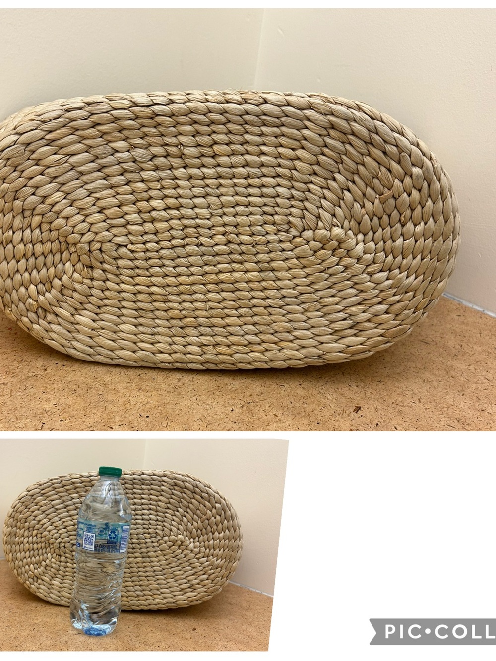 Michael Kors Natural Woven Tote with Brown Leather Trim & Gold Hardware - Picture 11 of 16